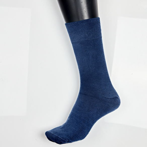 Lot de 3 paires de chaussettes en bambou, beige/noir/bleu