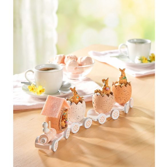 Train de Pâques en bois