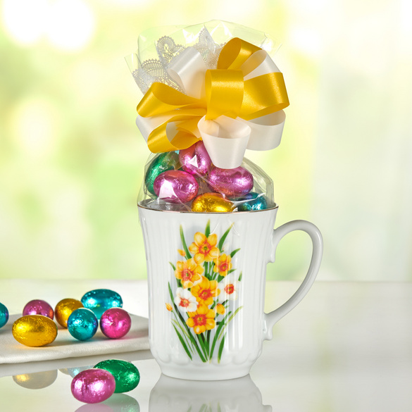 Tasse “Jonquilles” avec chocolats