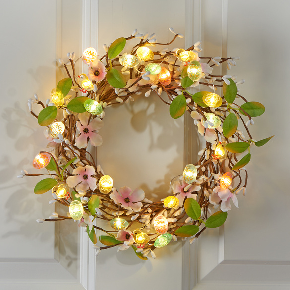 Couronne de Pâques à LED
