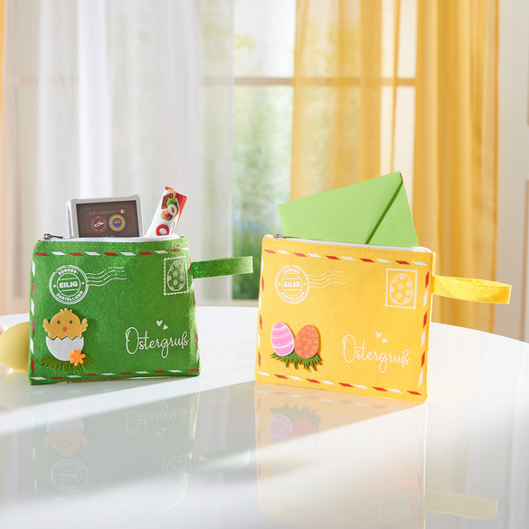 Sac en feutre  "salutations de Pâques"