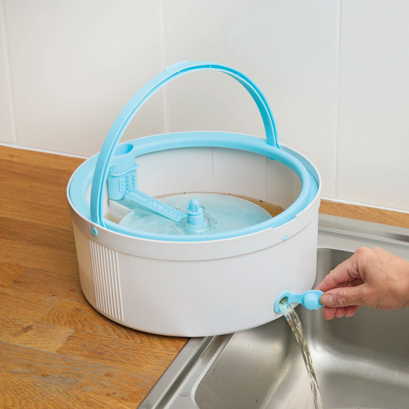 Balai rotatif avec seau