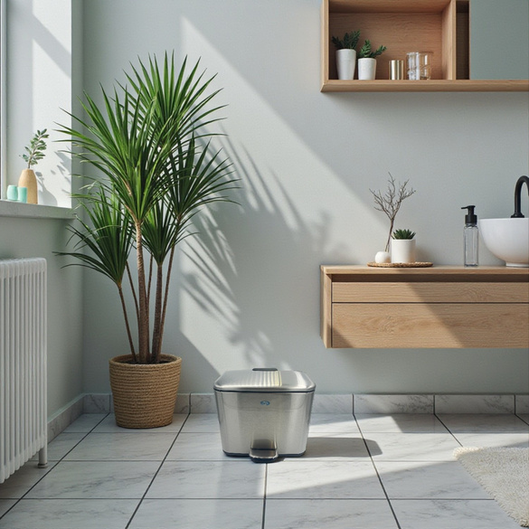 Poubelle de recyclage pour salle de bain 2x3L