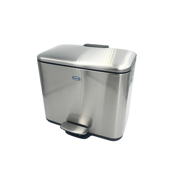 Poubelle de recyclage pour salle de bain 2x3L