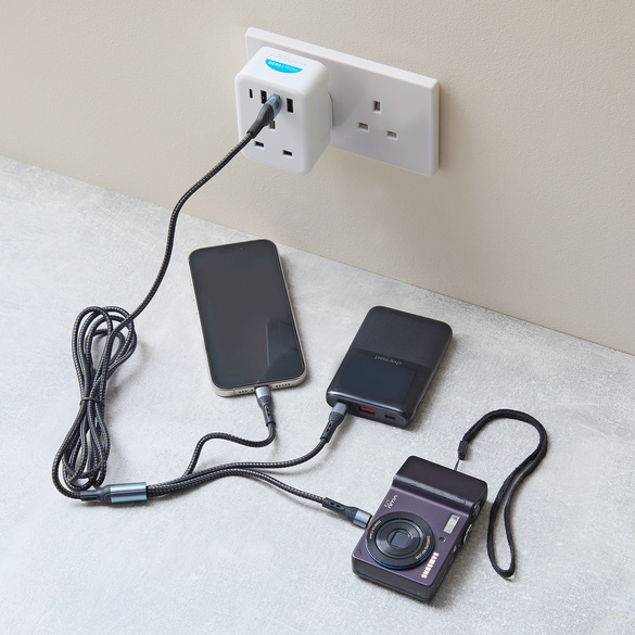 Câble de charge USB 3 en 1, 3 pièces Bergström