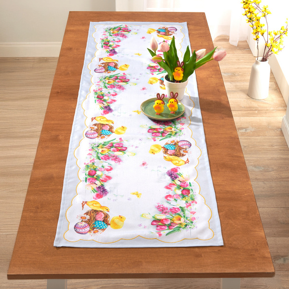 Chemin de table "poussins de Pâques"