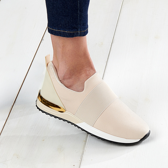 Mocassins souples "Charlotte", beige