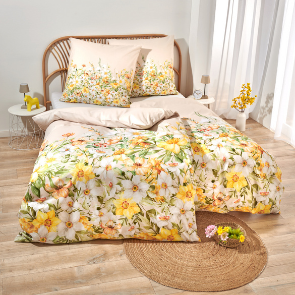 Linge de lit "Fleurs" 2 pièces