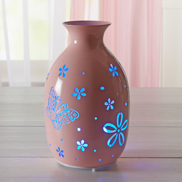 Vase en métal LED "Papillon"