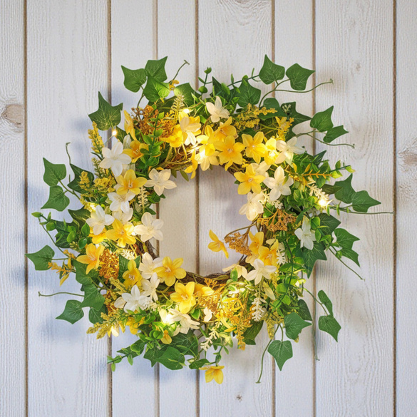 Couronne de marguerites à LED