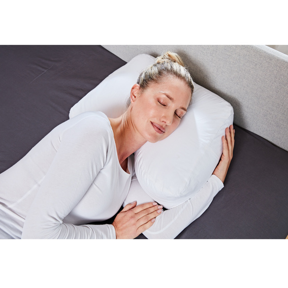 Coussin pour dormir sur le côté avec housse en coton