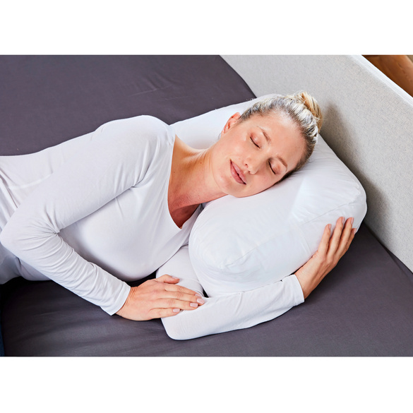 Coussin pour dormir sur le côté avec housse en coton