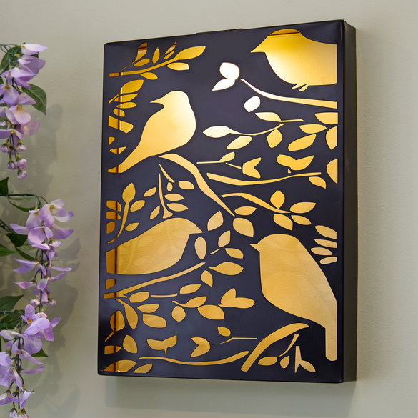 Décoration murale solaire "Oiseaux"