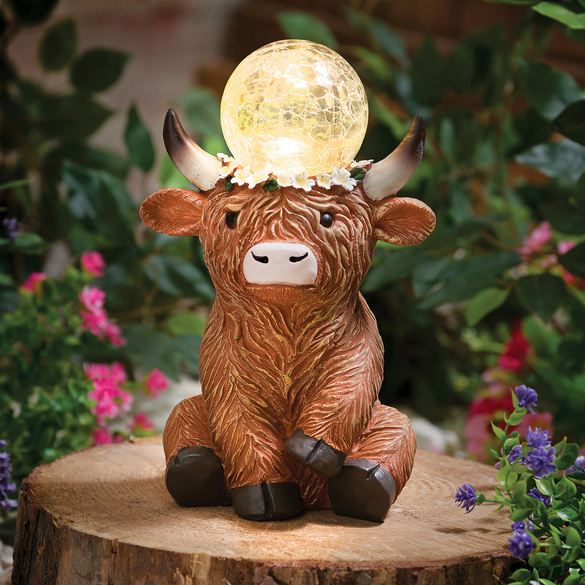 Vache décorative solaire