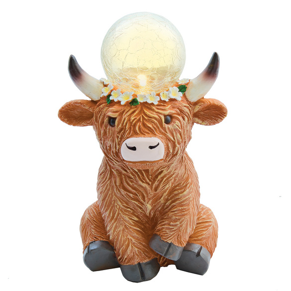 Vache décorative solaire