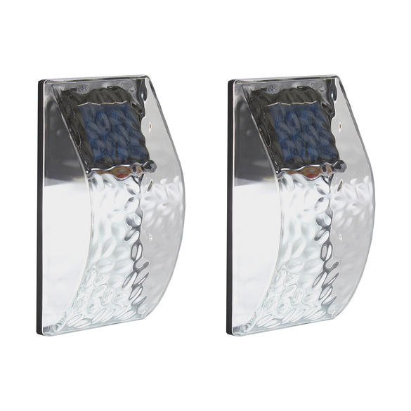 Lot de 2 appliques murales solaires