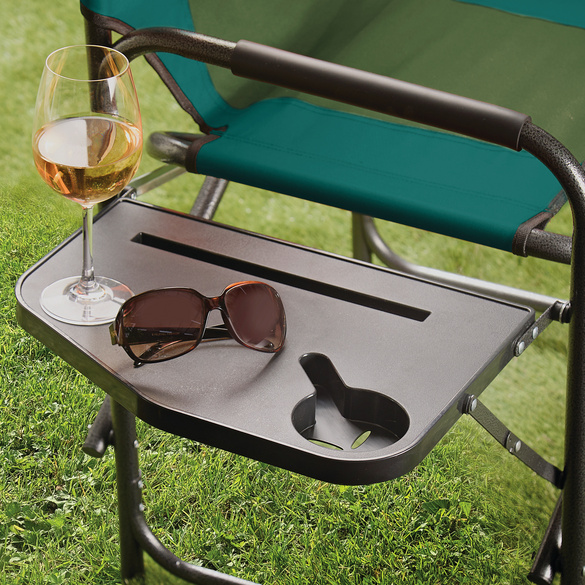 Chaise type régie avec tablette et sacoche