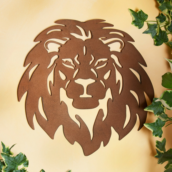 Tête de lion décorative murale