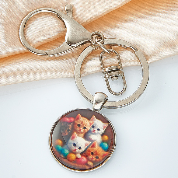Porte-clés « Panier de chatons »