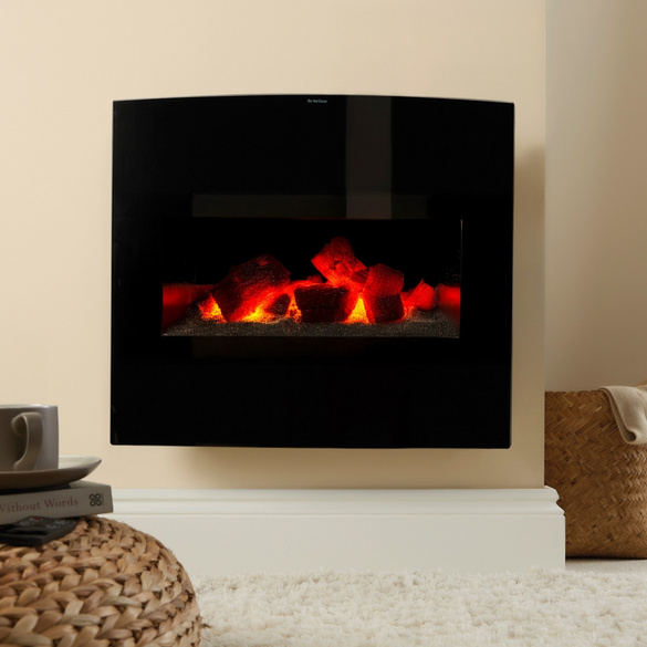 Cheminée électrique avec effet de flammes & fonction de chauffage