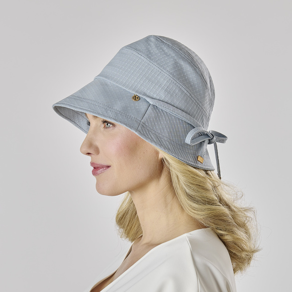 Chapeau d'été "Nele" avec protection UV bleu clair