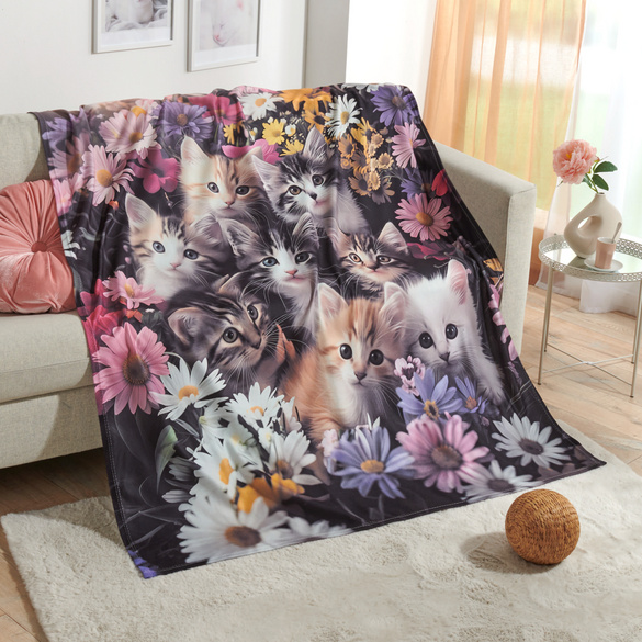 Couverture douillette "Chats"