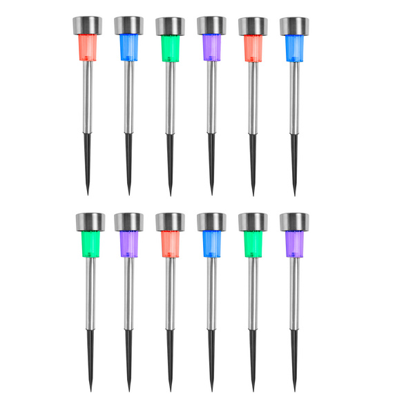 Lampes solaires à LED, lot de 12