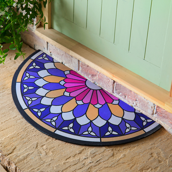 Paillasson au look vitrail