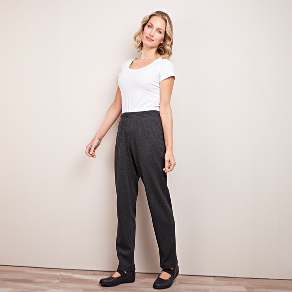 Pantalon confort, gris