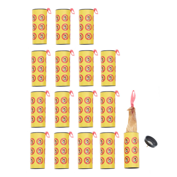 Rouleaux adhésifs attrape-mouches, lot de 16