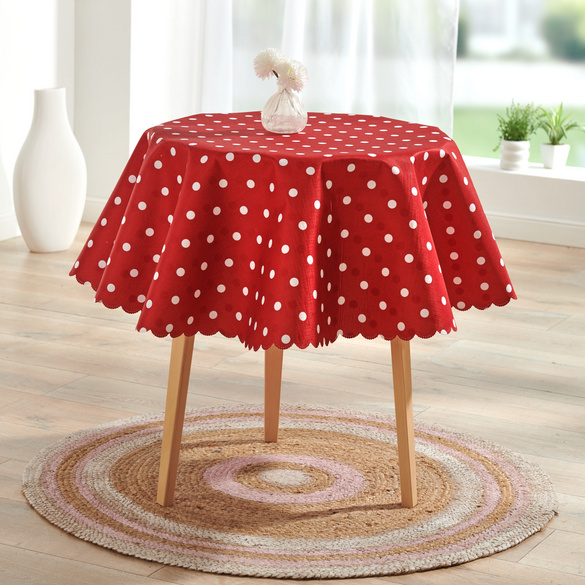 Nappe réversible "Pois" Ø 140 cm