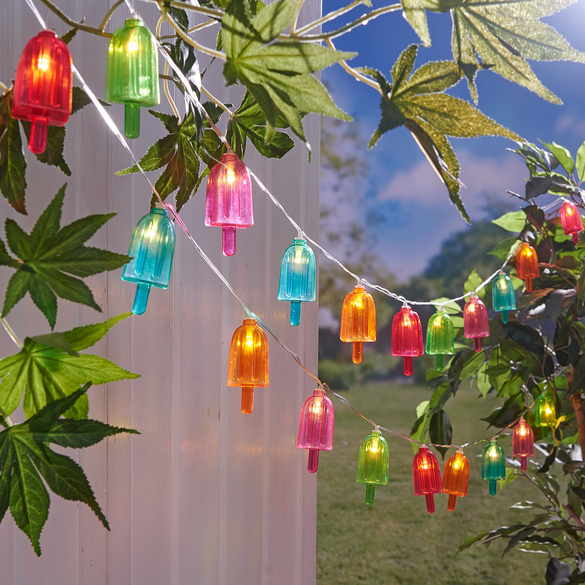 Guirlande lumineuse solaire "bâtonnets glacés"