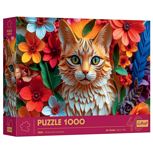 Puzzle premium 1 000 pièces « Chat anniversaire »
