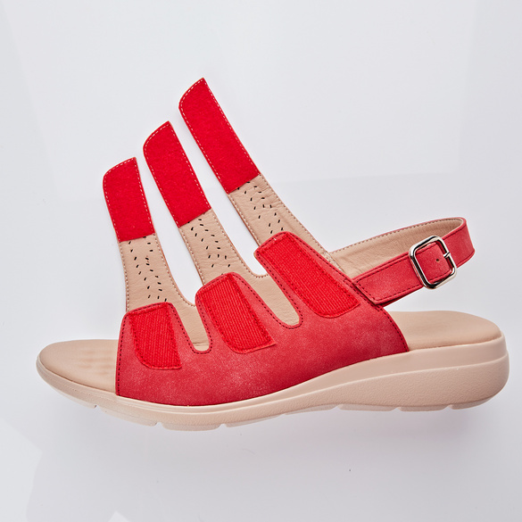 Sandales "Andrea", rouge