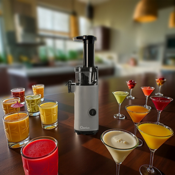 Genius Slow Juicer Mini, set de 9 pièces