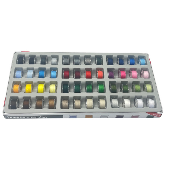 Bobines de fil inférieur "Jeu de tons" 48 pcs.