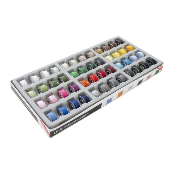 Bobines de fil inférieur "Jeu de tons" 48 pcs.