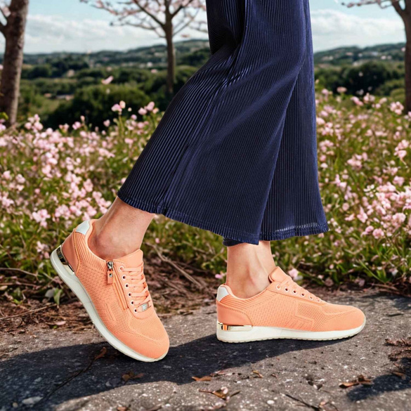 Sneakers "Marla", corail Amélie di Santi