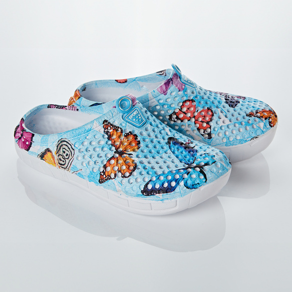 Sabots   "Papillons", bleu