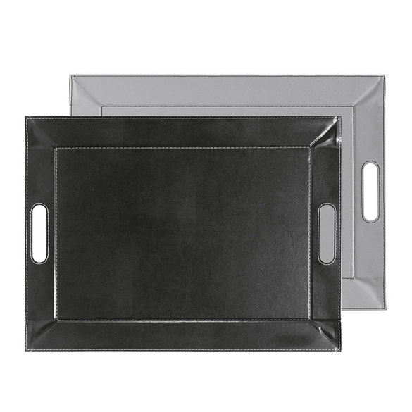 Plateau réversible Duo gris/noir FREEFORM