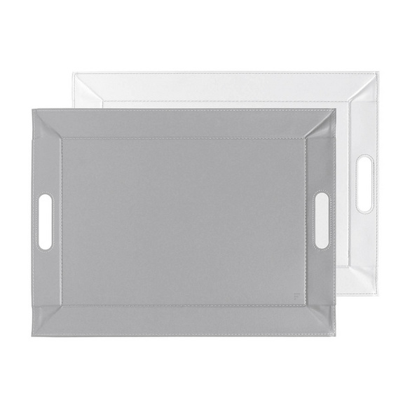 Plateau réversible Duo gris/blanc FREEFORM
