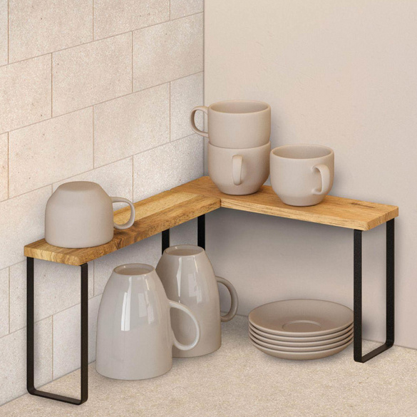 Etagères à épices "York Lava" 1 étage Lot de 2 METALTEX