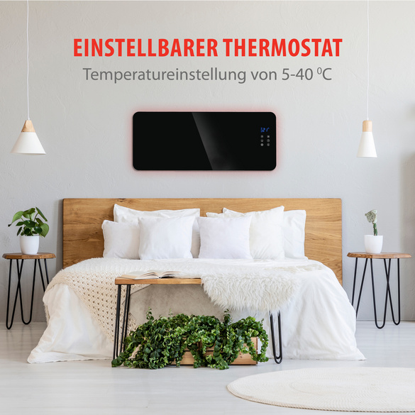 Panneau de verre chauffant avec WiFi & thermostat ALPINA