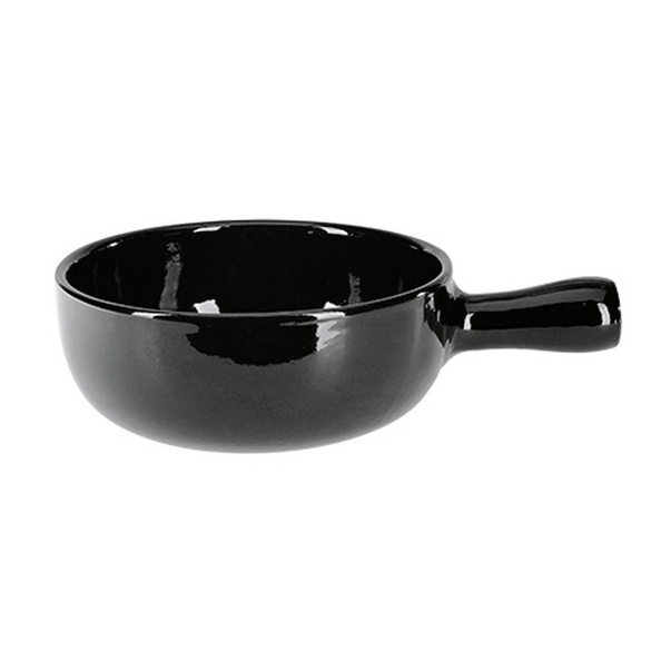 Caquelon à fondue au fromage noir NOUVEL