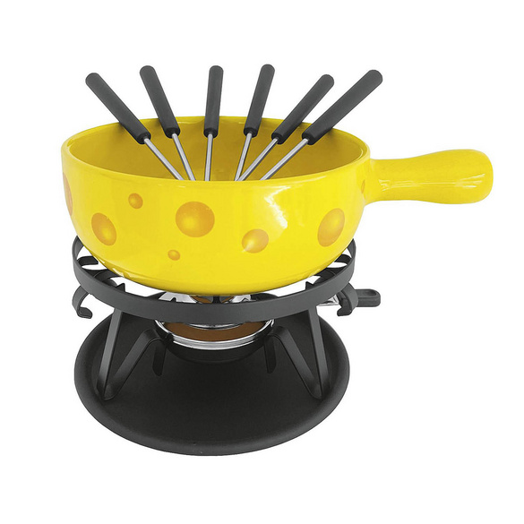 Set à fondue au fromage "Formaggio" jaune NOUVEL