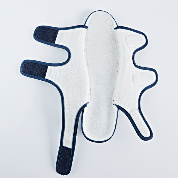 Sandales scratchées "Britta", bleu foncé