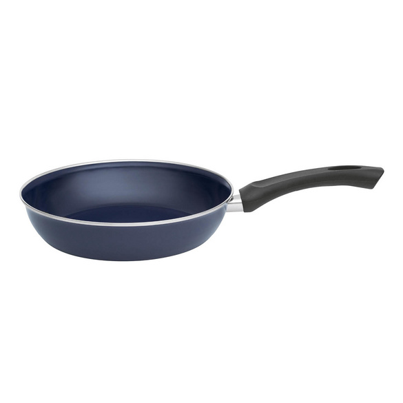 Poêle de grand-mère en émail Ø24 cm bleu cobalt RIESS