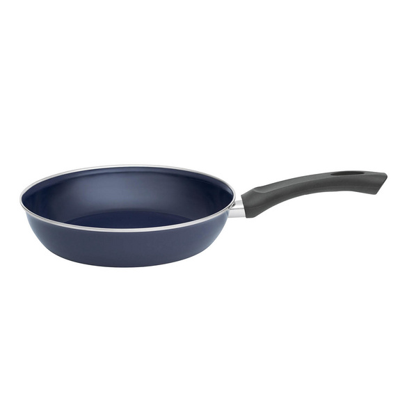 Poêle de grand-mère en émail Ø28 cm bleu cobalt RIESS