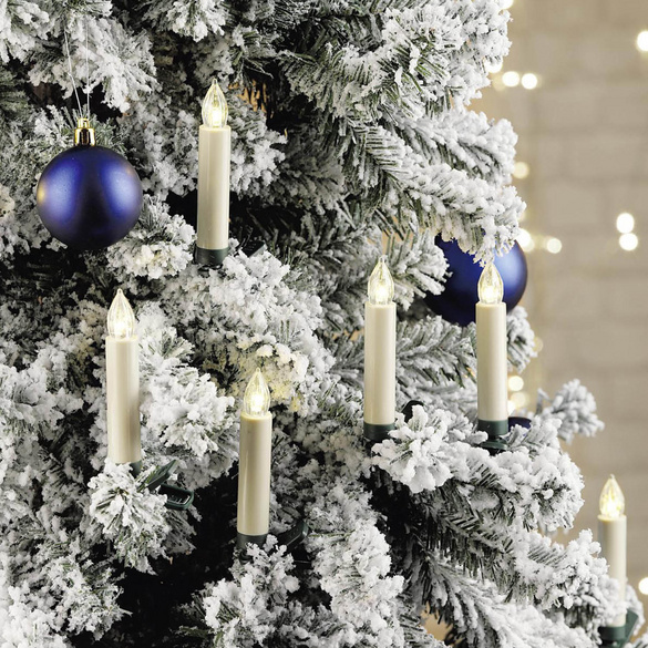 Bougies d'arbre LED Set de 10 sans fil HI