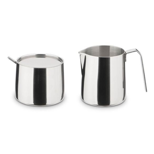 Set sucre & crème 3 pièces acier inoxydable BLANC